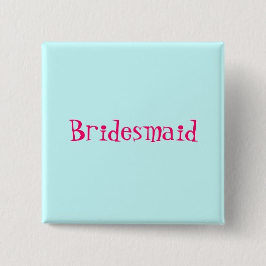 knop Bridesmaid Vierkante Button 5,1 Cm (Voorkant)