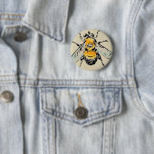 Knop Bumble Bee Ronde Button 5,7 Cm (In situ)
