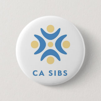Knop CaliforniaSibs logo Ronde Button 5,7 Cm
