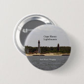 Knop Cape Henry Lighthouses Ronde Button 5,7 Cm (Voorkant /achterkant)