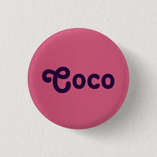 Knop Coco Ronde Button 3,2 Cm (Voorkant)