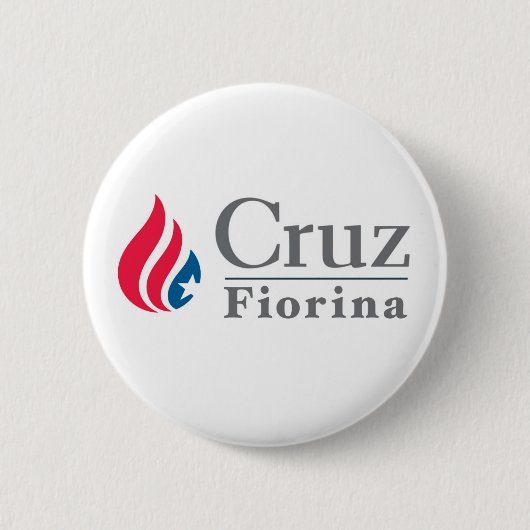 Knop Cruz/Fiorina 2016 Ronde Button 5,7 Cm (Voorkant)