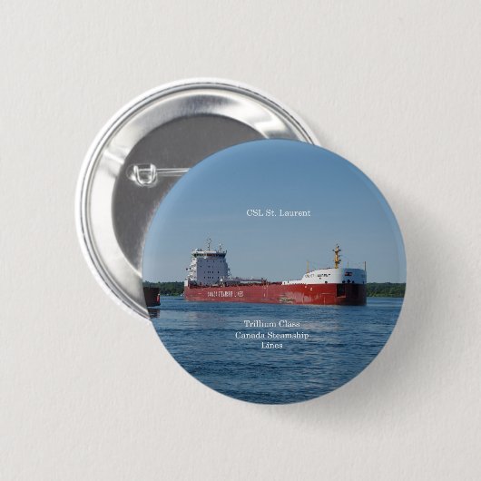 Knop CSL St. Laurent Ronde Button 5,7 Cm (Voorkant /achterkant)