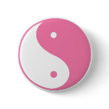 Knop Cute Pink Yin Yang