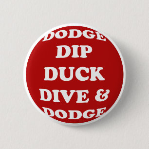 Knop Dodgeball Ronde Button 5,7 Cm