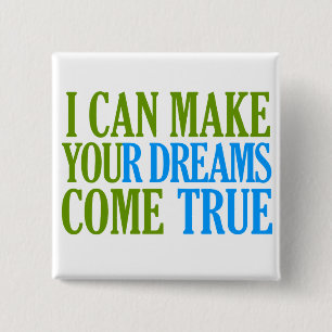 Knop Dream Maker, aanpasbaar Vierkante Button 5,1 Cm