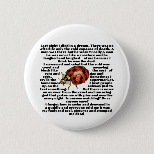 Knop Dromen Ronde Button 5,7 Cm (Voorkant)