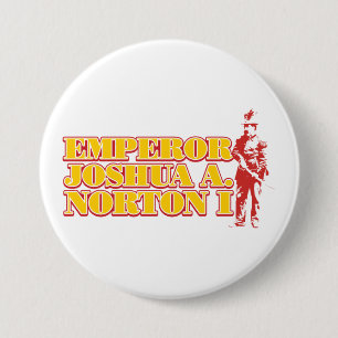 Knop Emperor Joshua A.Norton I Ronde Button 7,6 Cm