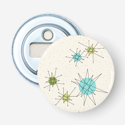 Knop Fles opener Iconic Atomic Starbursts (Voorkant)