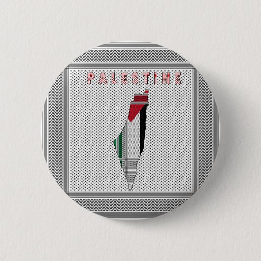 Knop Free Palestine - Palestinian Pin Button (Voorkant)