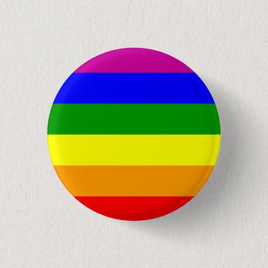 Knop Gay Pride/vlag Ronde Button 3,2 Cm (Voorkant)