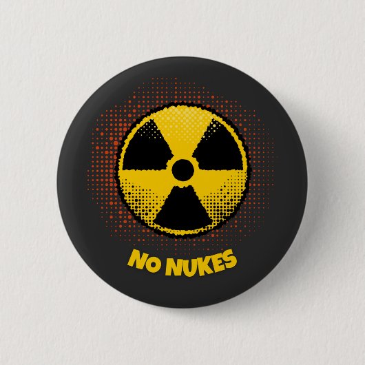 Knop Geen Nukes Ronde Button 5,7 Cm (Voorkant)