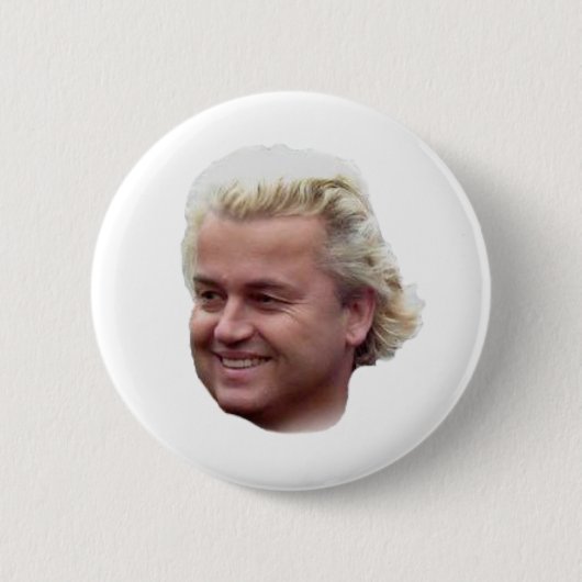 knop Geert Wilders Ronde Button 5,7 Cm (Voorkant)
