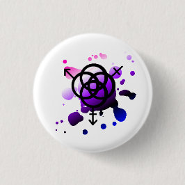 Knop Gendervloeide Pride Knot Ronde Button 3,2 Cm