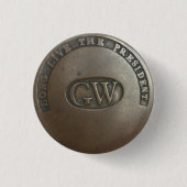 Knop George Washington Campaign Ronde Button 3,2 Cm (Voorkant)