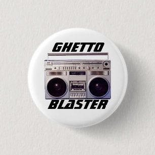 Knop Ghetto Blaster Ronde Button 3,2 Cm