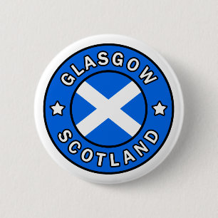 Knop Glasgow Scotland Ronde Button 5,7 Cm