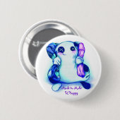 Knop "Goo-Made to Make U Happy" Ronde Button 5,7 Cm (Voorkant /achterkant)