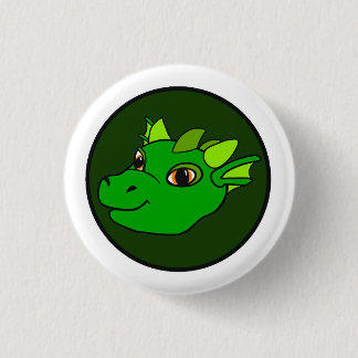 Knop Groene dragon Ronde Button 3,2 Cm