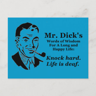 Knop hard briefkaart