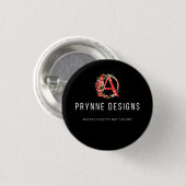 Knop Hester Prynne Scarlet Letter Ronde Button 3,2 Cm (Voorkant /achterkant)