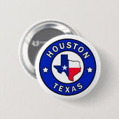 Knop Houston Texas Ronde Button 5,7 Cm (Voorkant /achterkant)