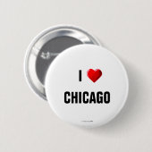 Knop I Love Chicago Ronde Button 5,7 Cm (Voorkant /achterkant)