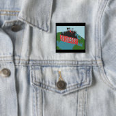 knop Internationale solidariteit Vierkante Button 5,1 Cm (In situ)