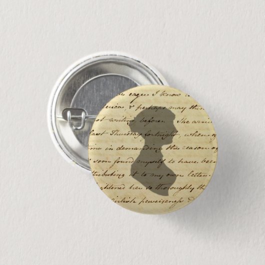 knop Jane Austen Ronde Button 3,2 Cm (Voorkant /achterkant)