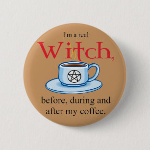 knop Koffee Witch Ronde Button 5,7 Cm