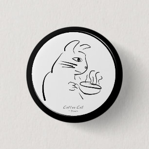 Knop Koffiekkoffie Ronde Button 3,2 Cm