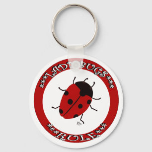 Knop Ladybug Sleutelhanger