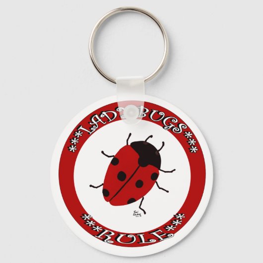 Knop Ladybug Sleutelhanger (Voorkant)