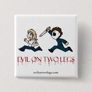 knop logo evilontwolegs.com vierkante button 5,1 cm