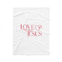 Knop Love Like Jesus met kruis in een hart