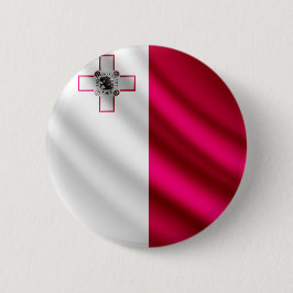 Knop Maltese vlag pinback Ronde Button 5,7 Cm