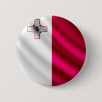 Knop Maltese vlag pinback Ronde Button 5,7 Cm