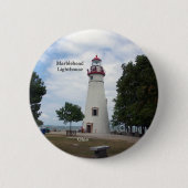 Knop Marblehead Lighthouse Ronde Button 5,7 Cm (Voorkant)