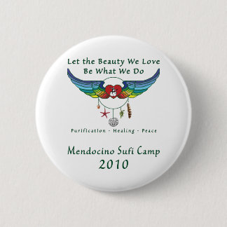 Knop Mendocino Sufi Camp 2010 Ronde Button 5,7 Cm