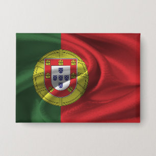 Knop met vlag van Portugal Button