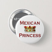 Knop Mexicaanse prinses Ronde Button 5,7 Cm (Voorkant /achterkant)