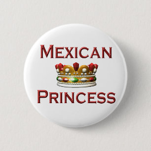 Knop Mexicaanse prinses Ronde Button 5,7 Cm