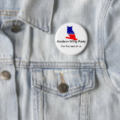 Knop Modern Whig Party Ronde Button 5,7 Cm (In situ)