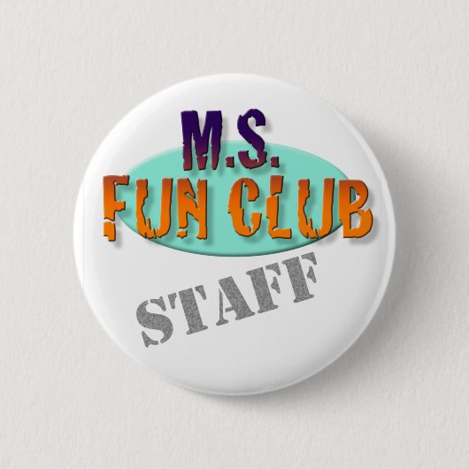 Knop MS Fun Club Ronde Button 5,7 Cm (Voorkant)