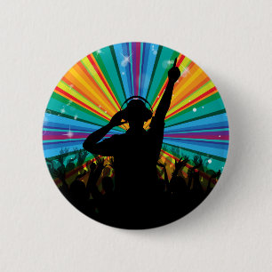 Knop Music DJ Ronde Button 5,7 Cm