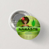 Knop Namaste Ronde Button 3,2 Cm (Voorkant /achterkant)