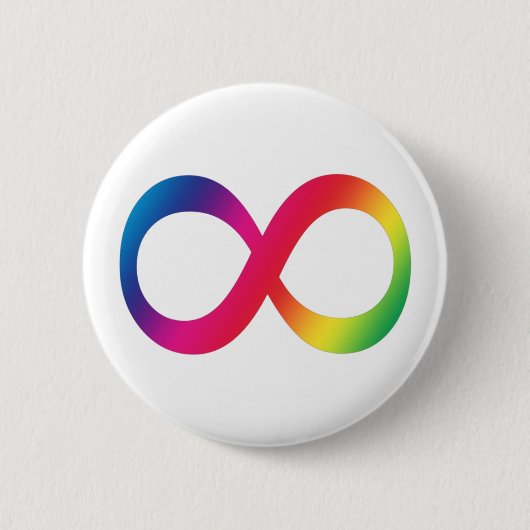 Knop Neurodiversiteit Ronde Button 5,7 Cm (Voorkant)