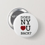 Knop NY [HEART] U TERUG?® Ronde Button 5,7 Cm (Voorkant /achterkant)