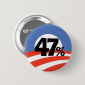 Knop Obama 47% Ronde Button 5,7 Cm (Voorkant /achterkant)