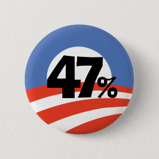 Knop Obama 47% Ronde Button 5,7 Cm